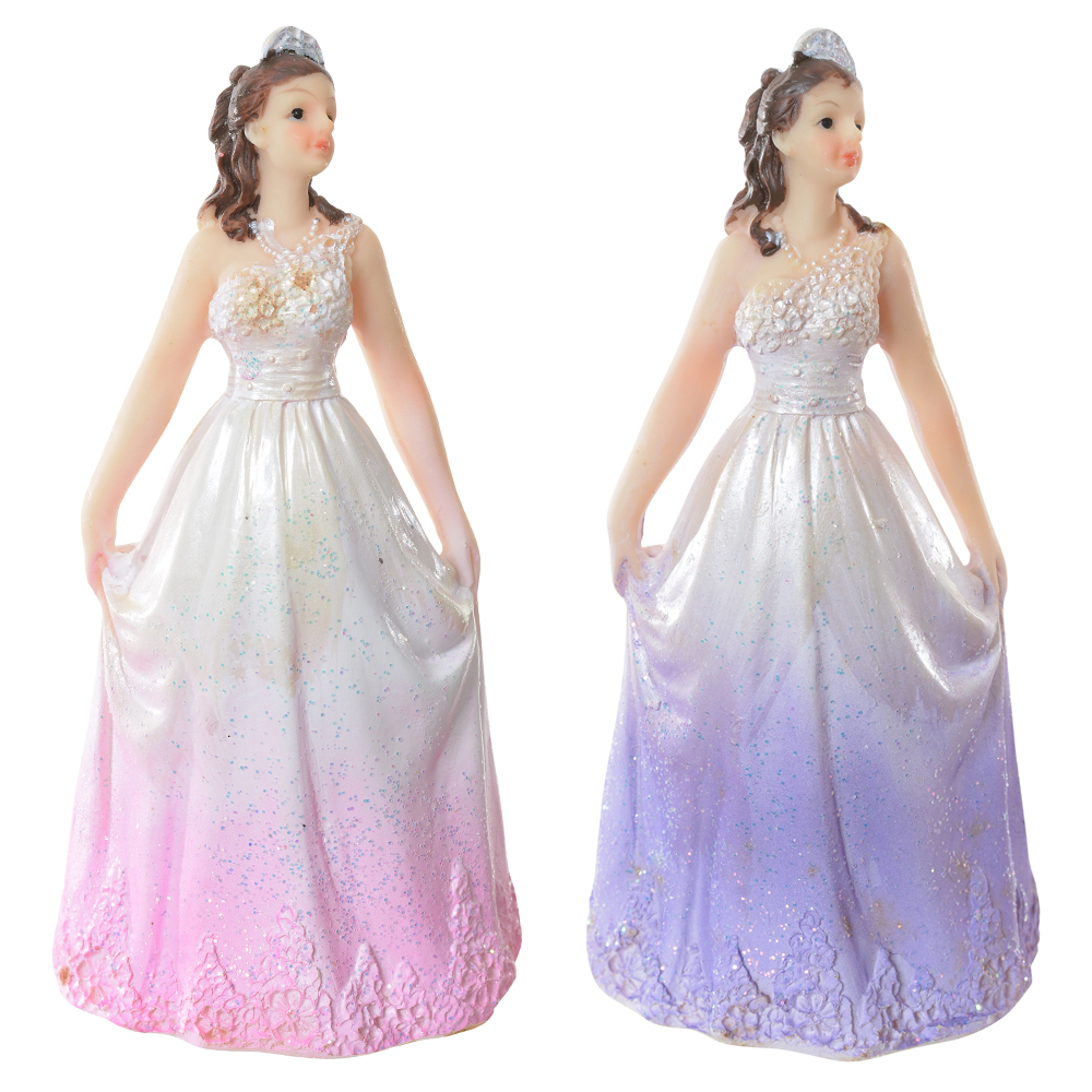 RESINA 15 ANOS (ROSA LILAS) C/4 UNI 12,5cm