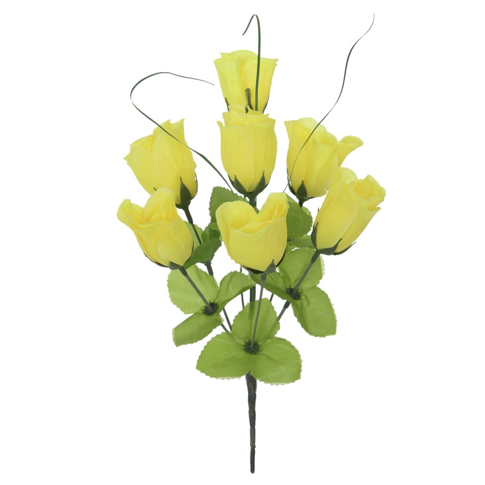 B.ROSA BOTAO X7 (AMARELO) 35cm