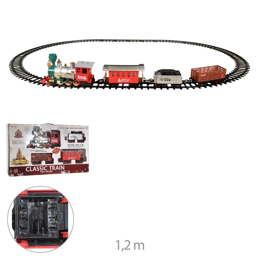 TREM  DECOR NATALINO PLT. (COLORIDO) 1,2M