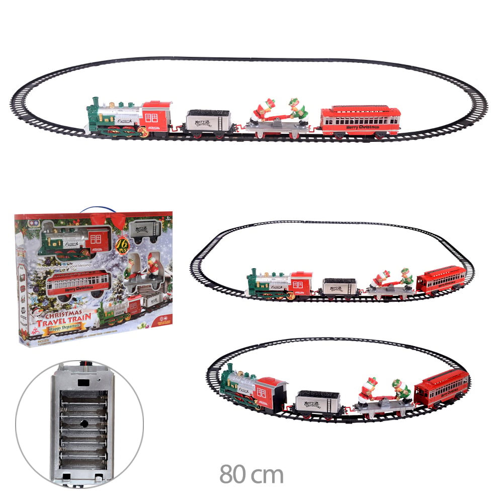 TREM  DECOR NATALINO PLT. (COLORIDO) 80CM