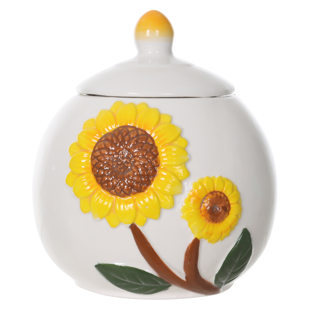 VASO GIRASSOL (BRANCO) 10,5cm