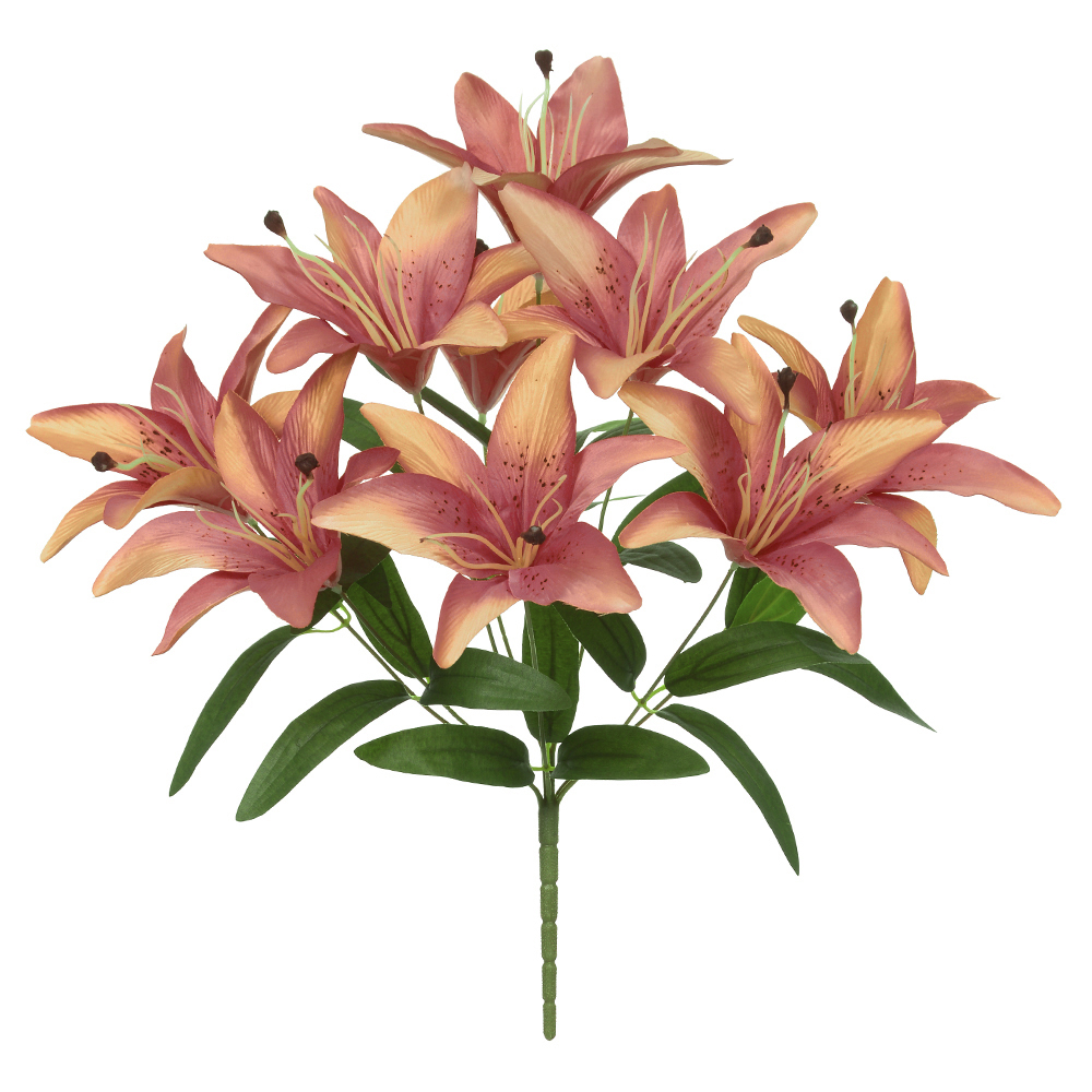 B.LIRIO CETIM X9 (PESSEGO OUTONO) 44cm