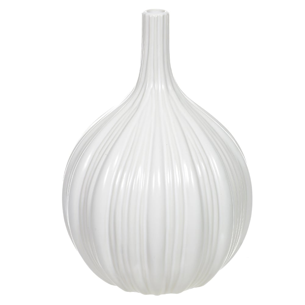 VASO DECORATIVO CERAMICA (BRANCO) 25cm 17d