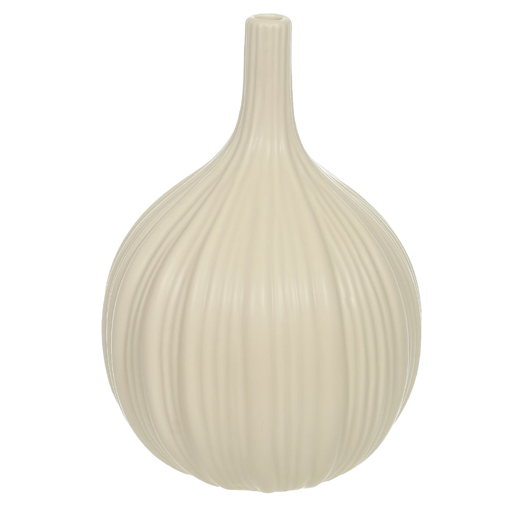 VASO DECORATIVO CERAMICA (BEGE) 25cm 17d