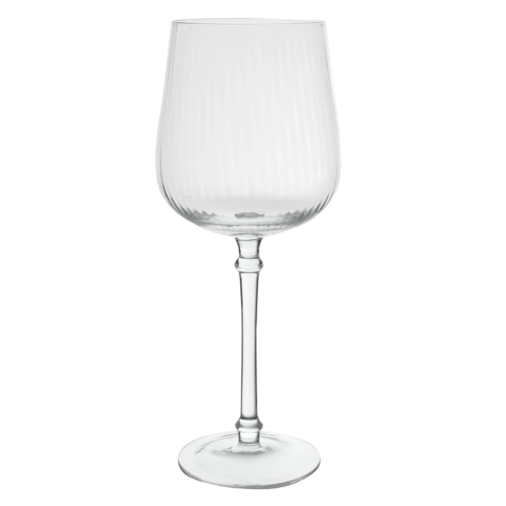 TACA VINHO TINTO 630ml 24X10X10cm CANELADO CLASSIC (TRANSPARENTE)