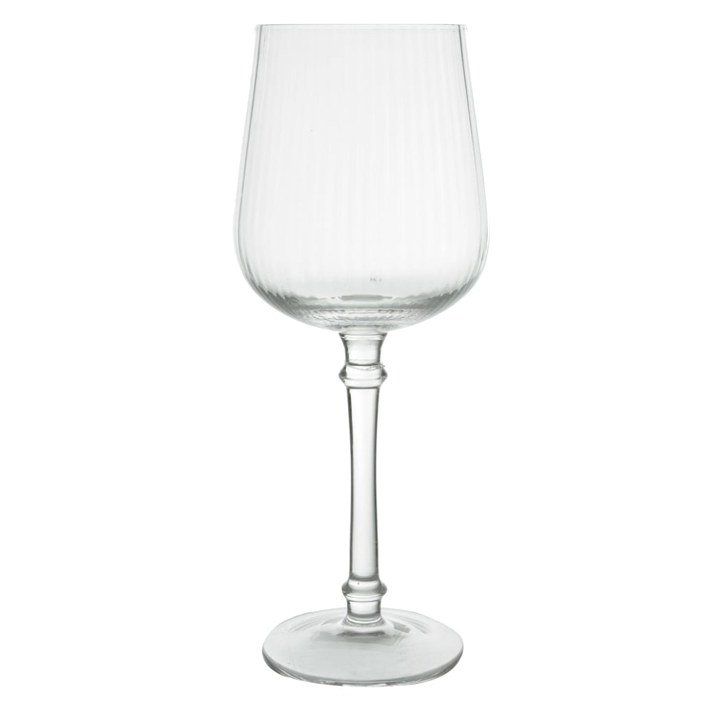 TACA VINHO BRANCO 430ml 21,5X8,7X8,7cm CANELADO CLASSIC (TRANSPARENTE)