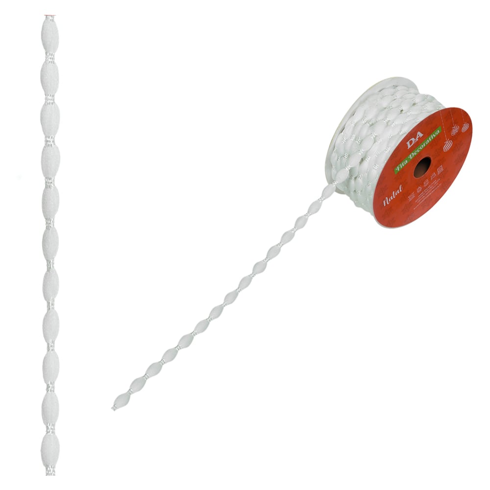CORDAO DECORATIVO (BRANCO) 5m