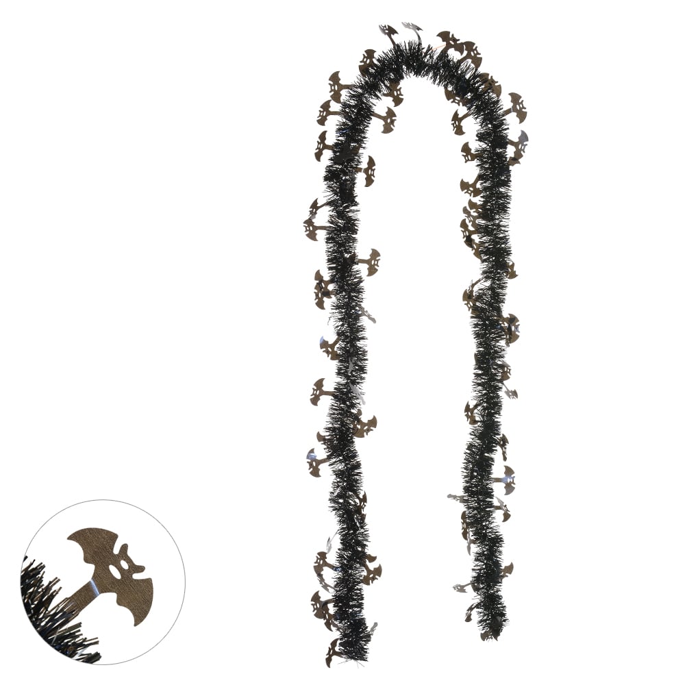 FESTAO DECOR MORCEGO C/9 FITAS (PRETO) 2mX11cm