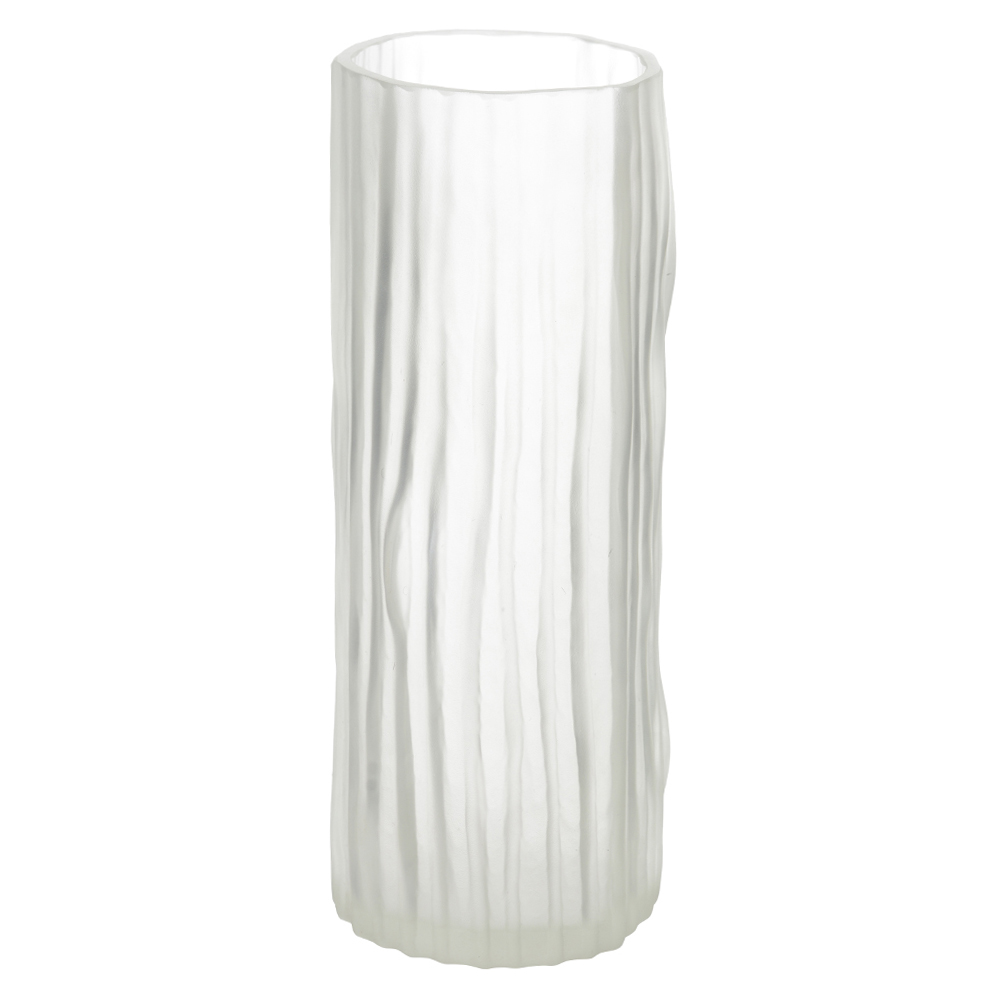 VASO DECORATIVO VIDRO (TRANSPARENTE FOSCO) 37cm 14d