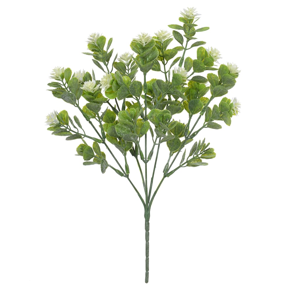 F.FLOR C/POWDER PLASTICO X15 (BRANCO) 32cm