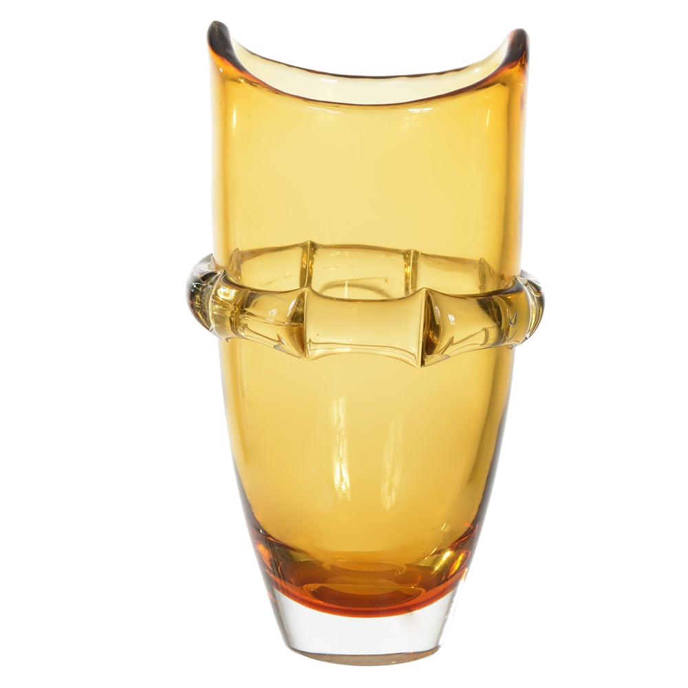 VASO DECORATIVO VIDRO (AMBAR) 26,5cm 15d