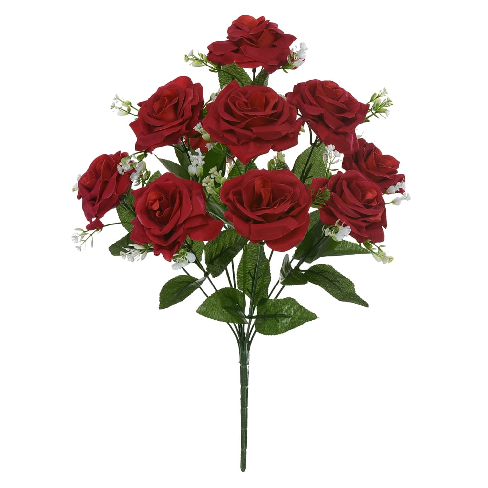 B.ROSA TRIANGULAR X10 (VERMELHO AVELUDADO) 48cm