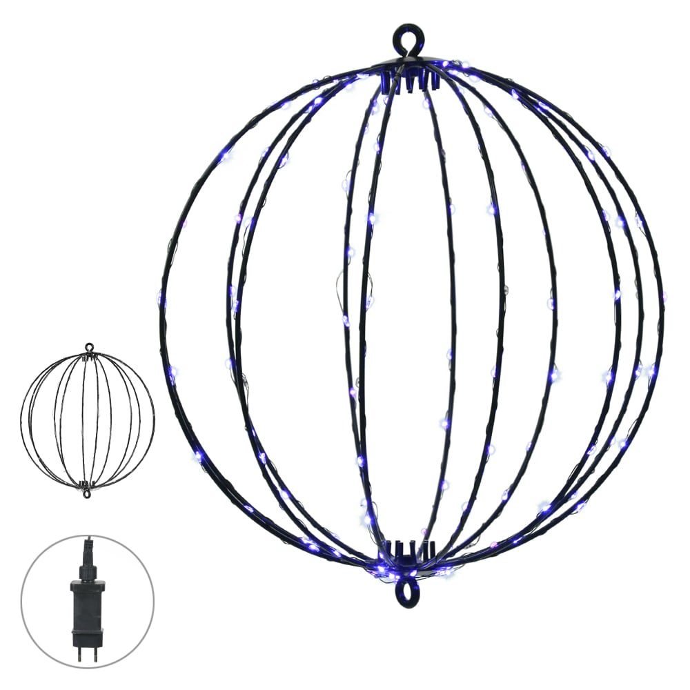LUZ DECOR BOLA 180 LED STROBO BIVOLT (ROXO) 45cm