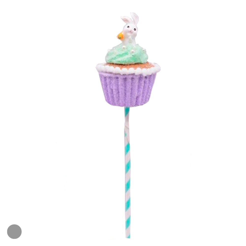 PICK CUPCAKE DECORATIVO (LILAS) 29cm