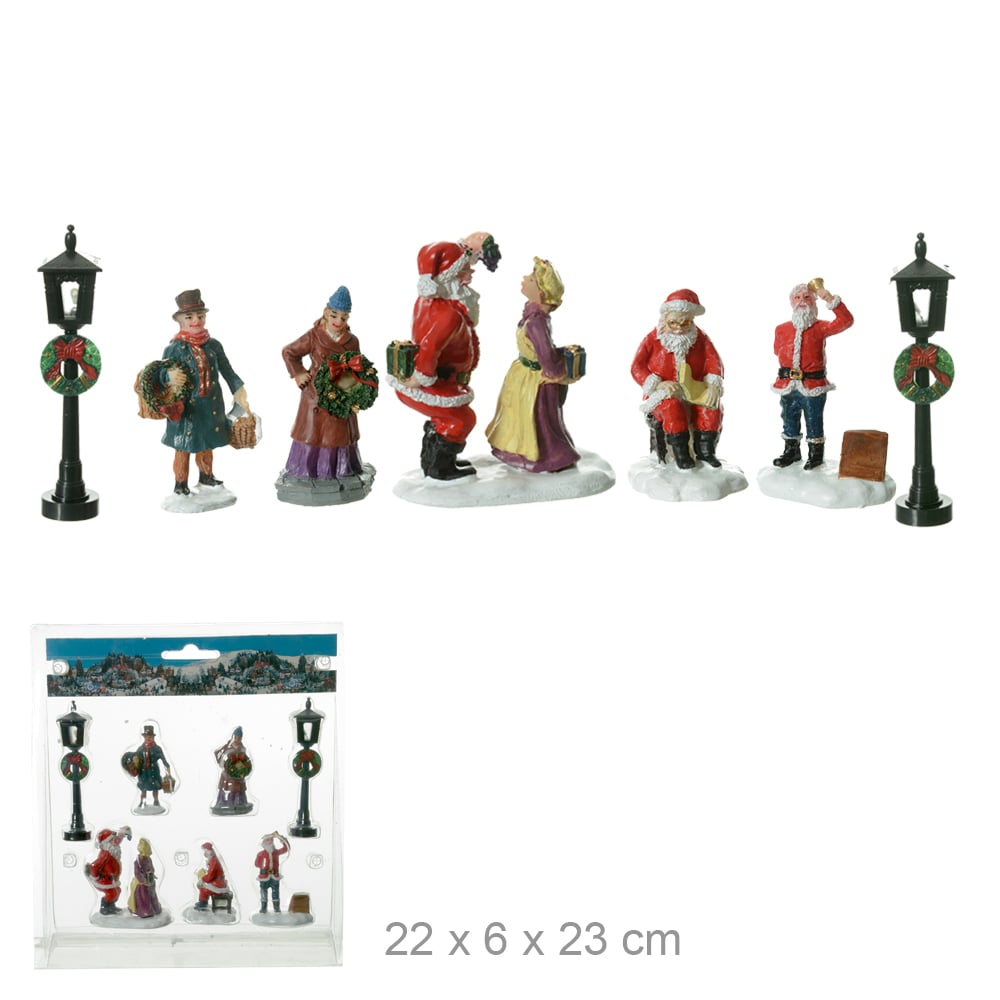 NATAL FIGURAS C/7 UND (COLORIDO) 7X6CM