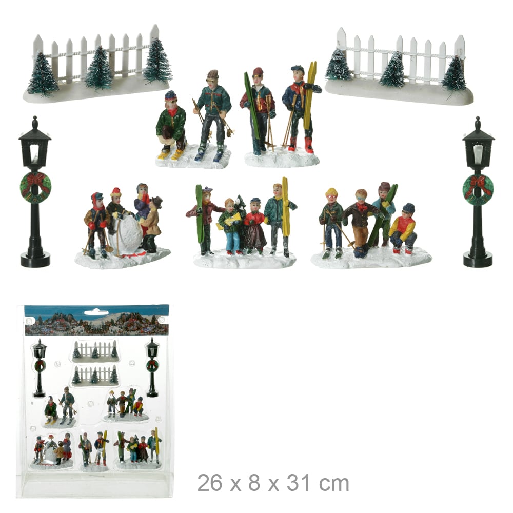 NATAL FIGURAS C/9 UND (COLORIDO) 26X8X31CM