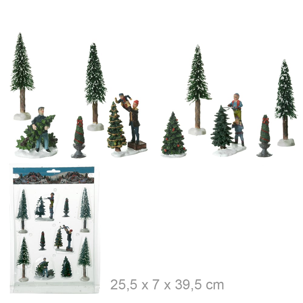 NATAL FIGURAS C/10 UND (COLORIDO) 25,5X7X39,5CM