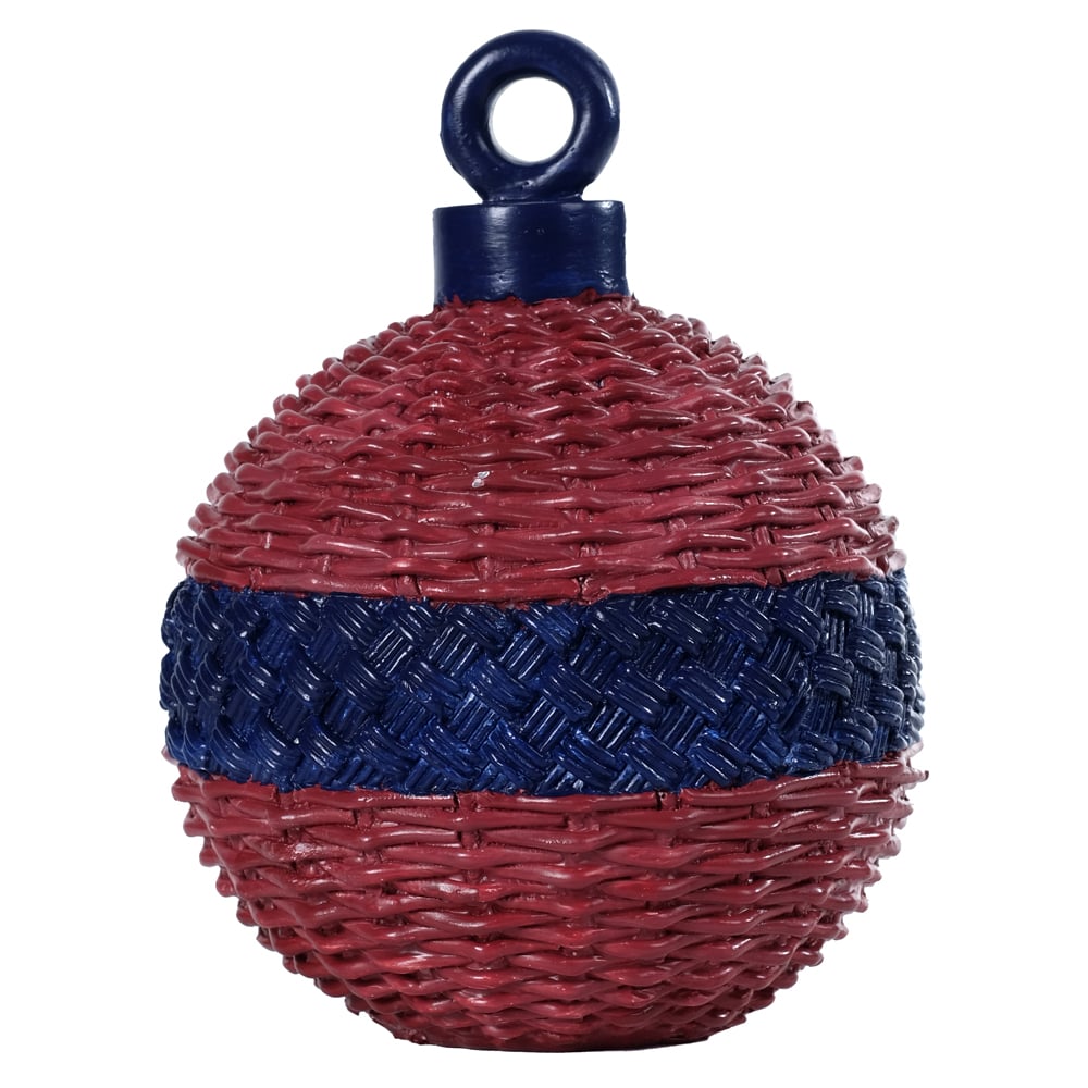 RESINA NATAL BOLA (VERMELHO AZUL) 18X14X14cm