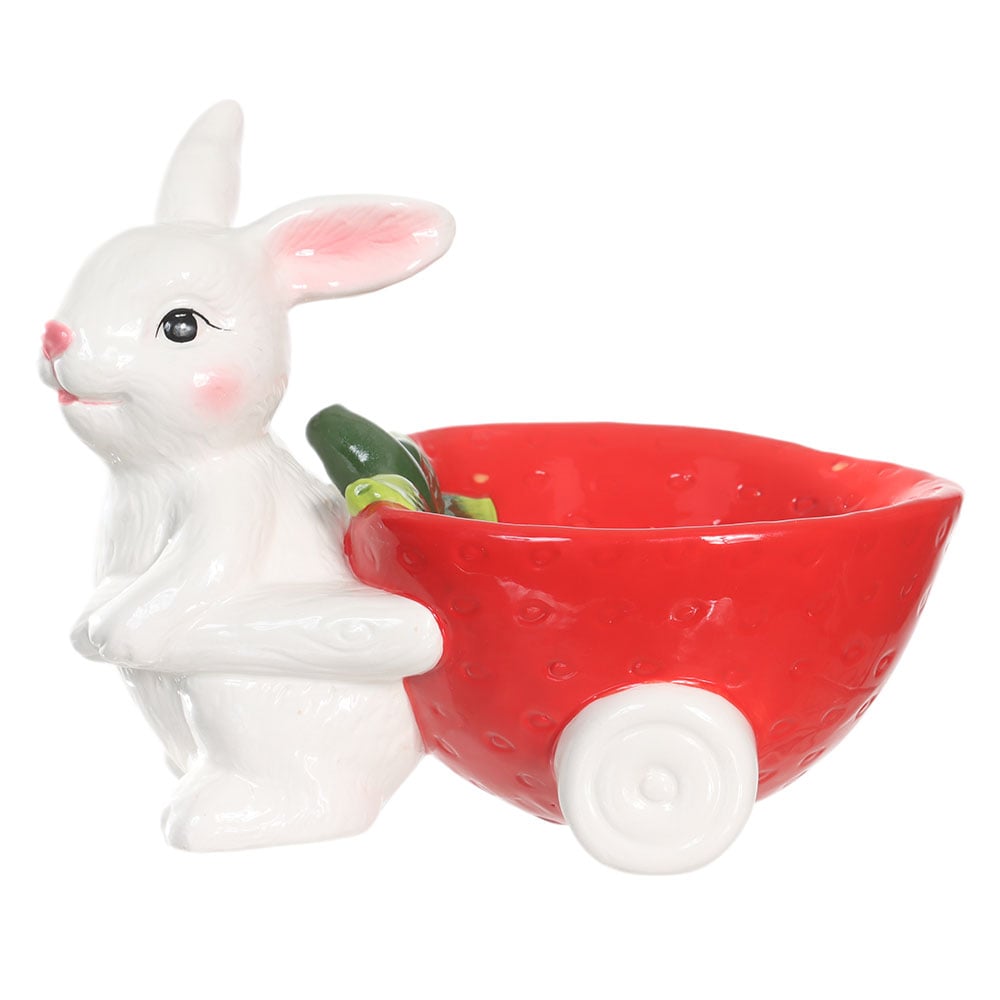 VASO DECORATIVO MORANGO (VERMELHO) 15X20cm