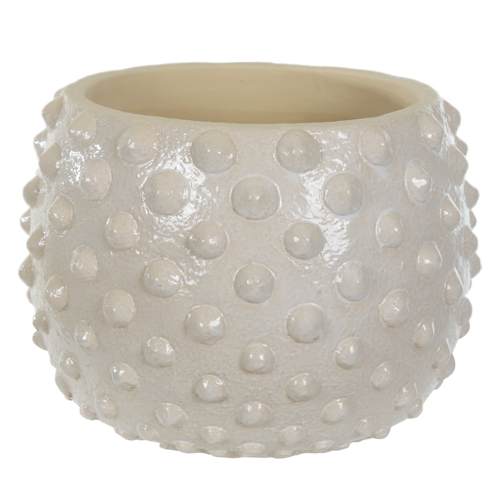 CACHEPOT DECORATIVO CIMENTO BALLS (OFF WHITE) 16cm 21d