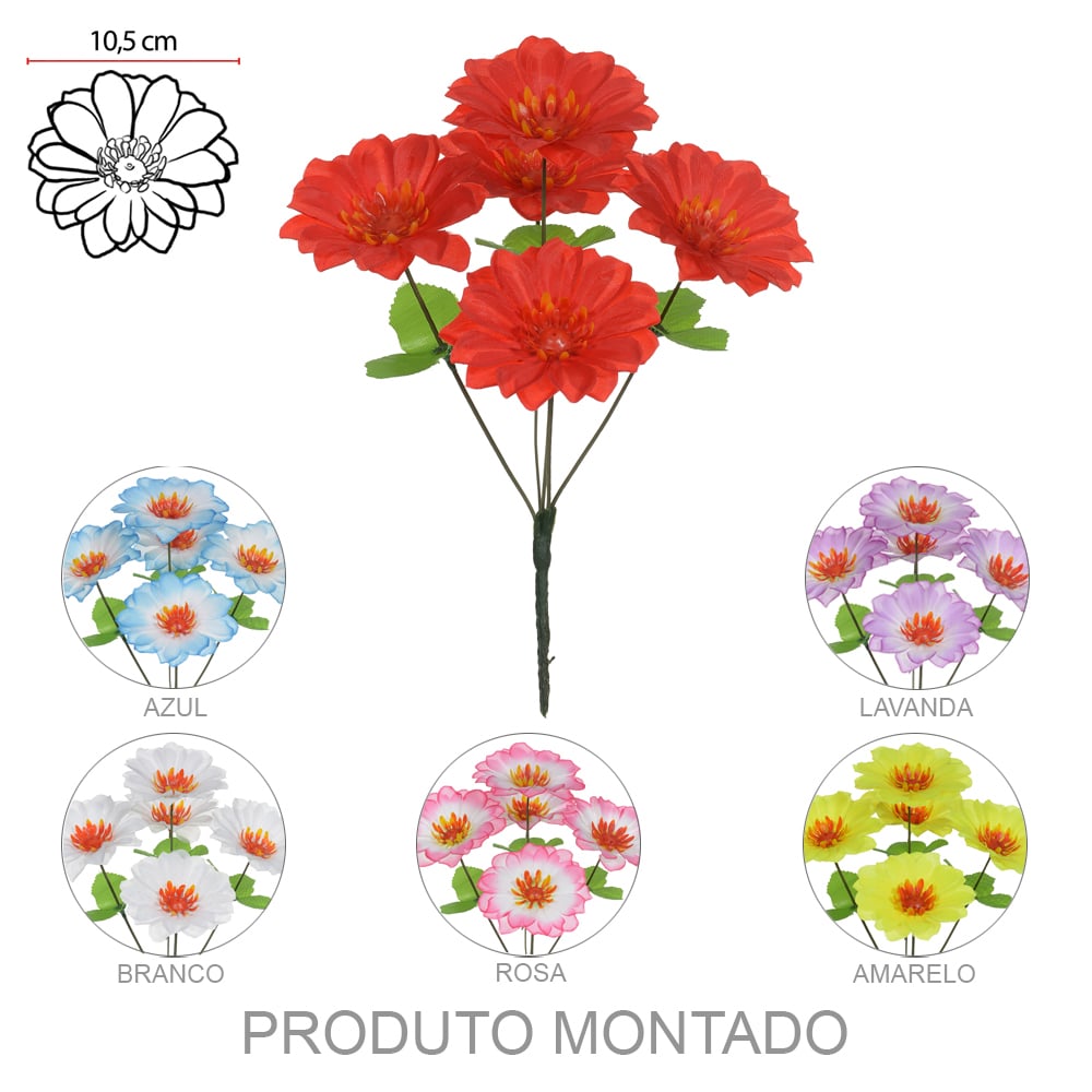 B.DALIA X5 (CORES SORTIDAS) 30cm