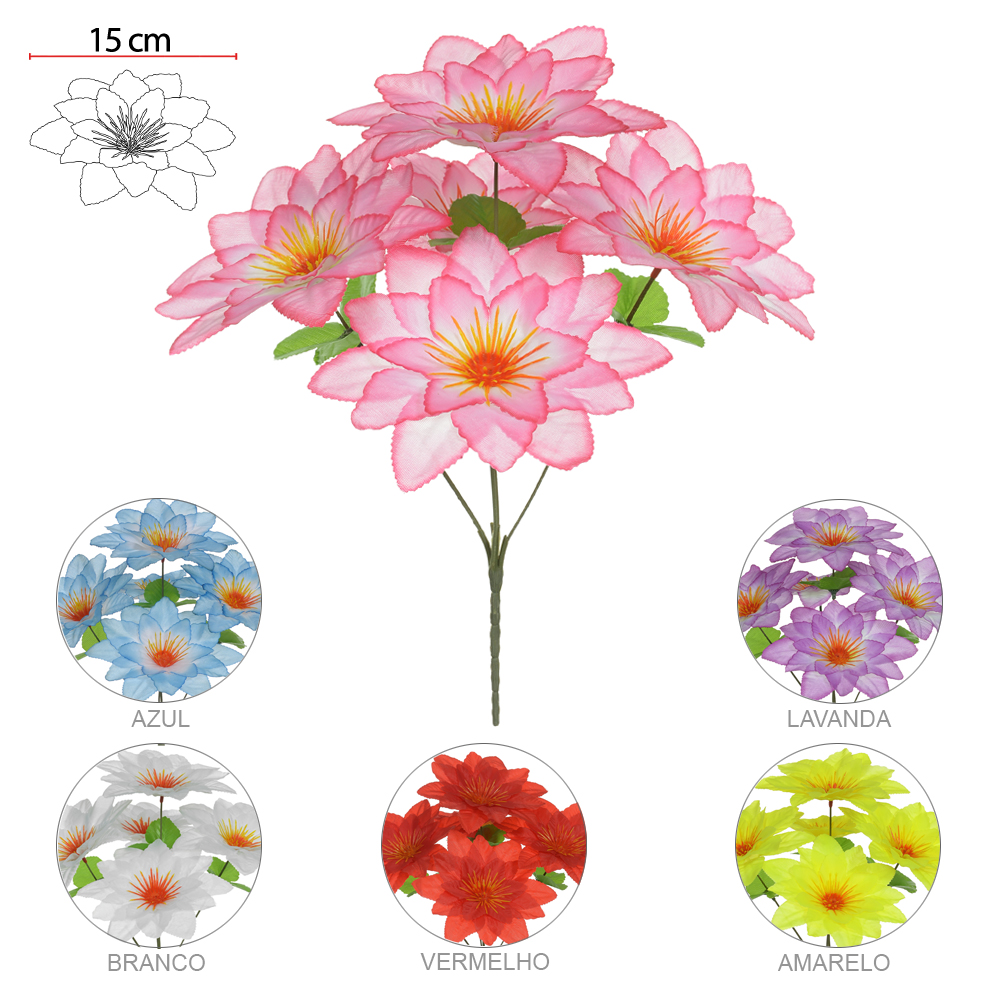 B.DALIA X5 (CORES SORTIDAS) 30cm