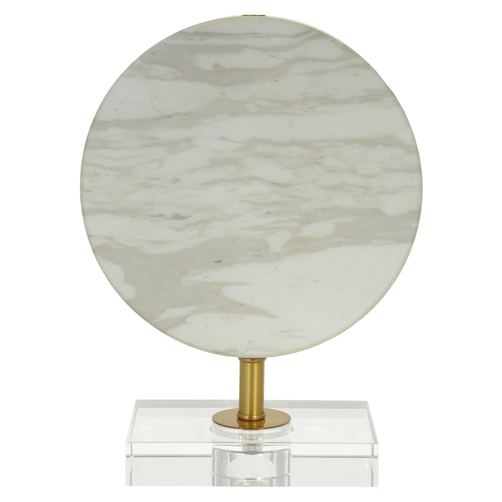 ESCULTURA DECORATIVA MARMORE (BRANCO) 28X20X10cm