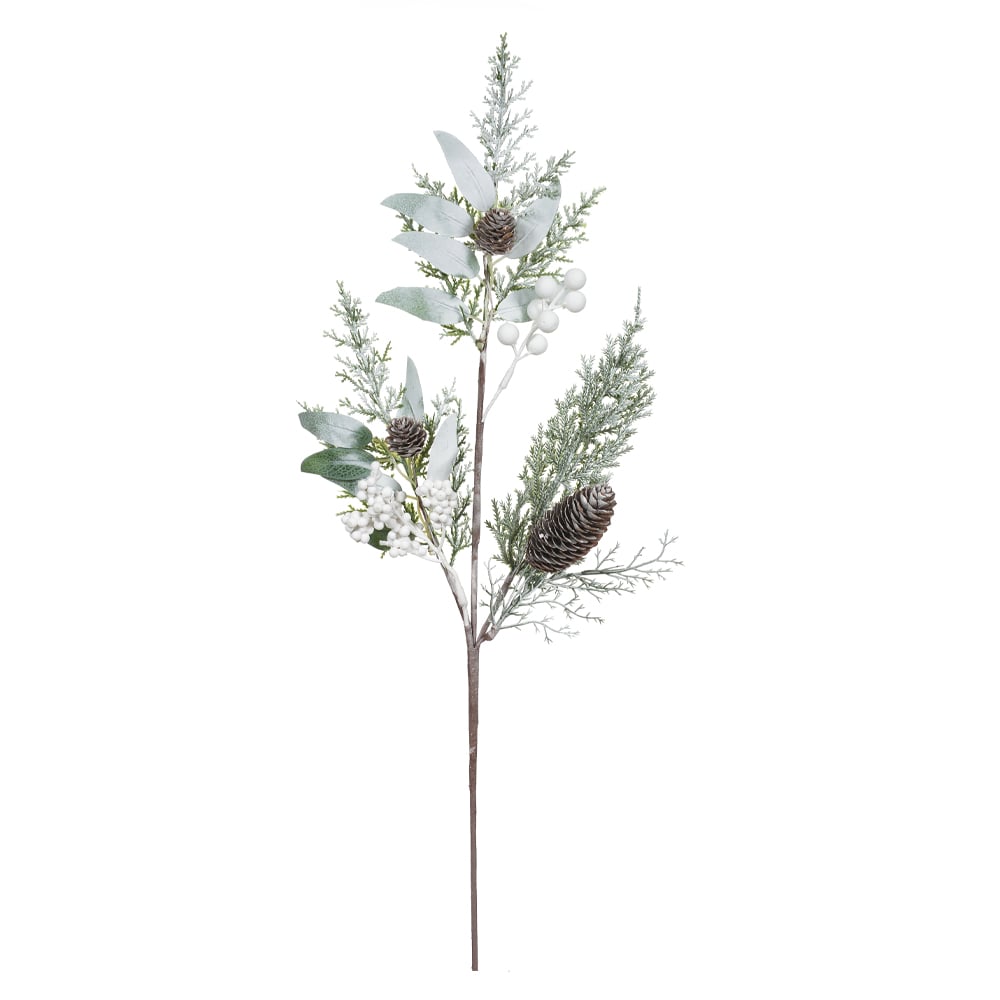 H.BERRY NATAL C/PINHA (BRANCO) 70cm