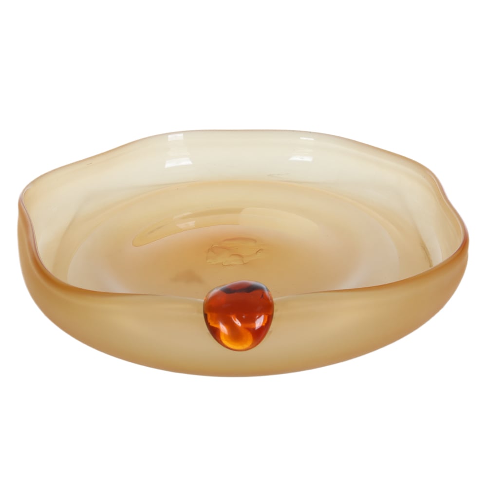 CENTRO DE MESA DECOR VIDRO BALLS (AMBAR) 6cm 33,5d