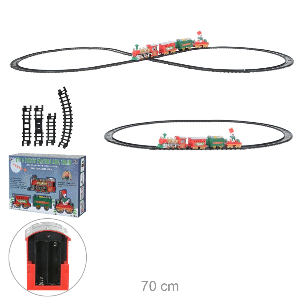 TREM  DECOR NATALINO PLT. (COLORIDO) 70CM