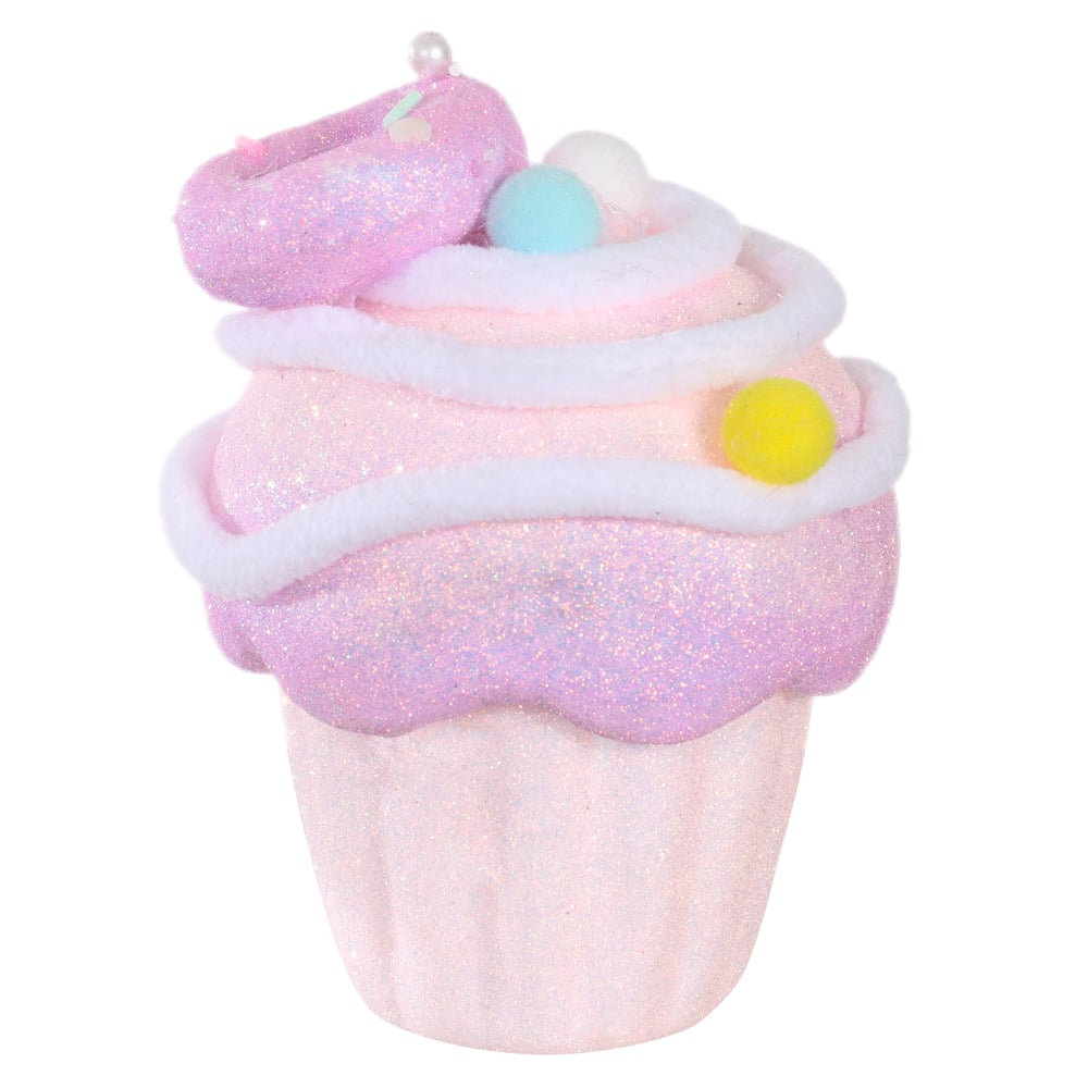 CUPCAKE DECORATIVO CANDY (ROSA) 12X9cm