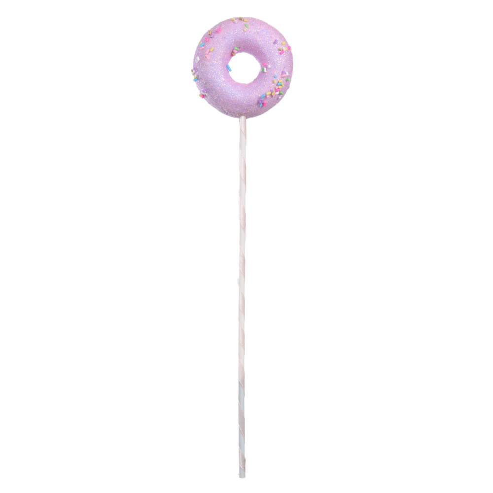 PICK DECORATIVO DONUT (LILAS) 28X6cm