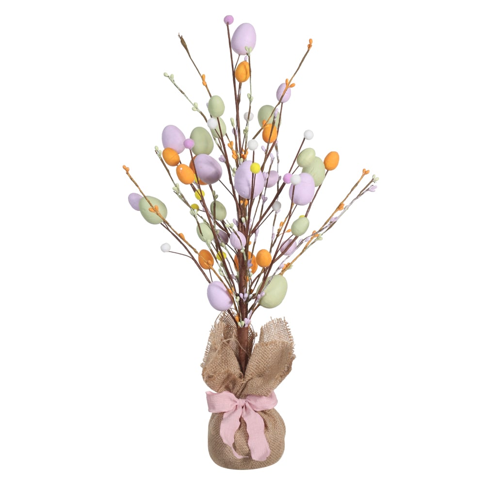 ARVORE. DECORATIVA OVOS (COLORIDO) 55cm