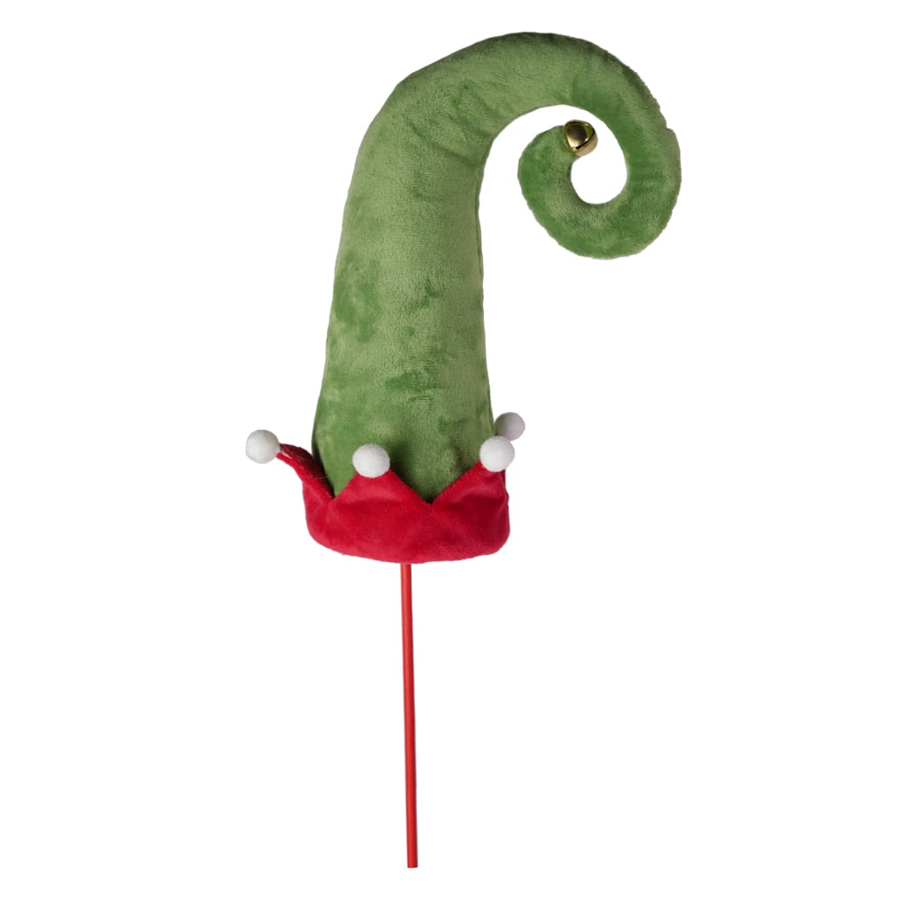 CHAPEU DE ELFO NATAL PICK (VERDE VERMELHO) 55X15cm