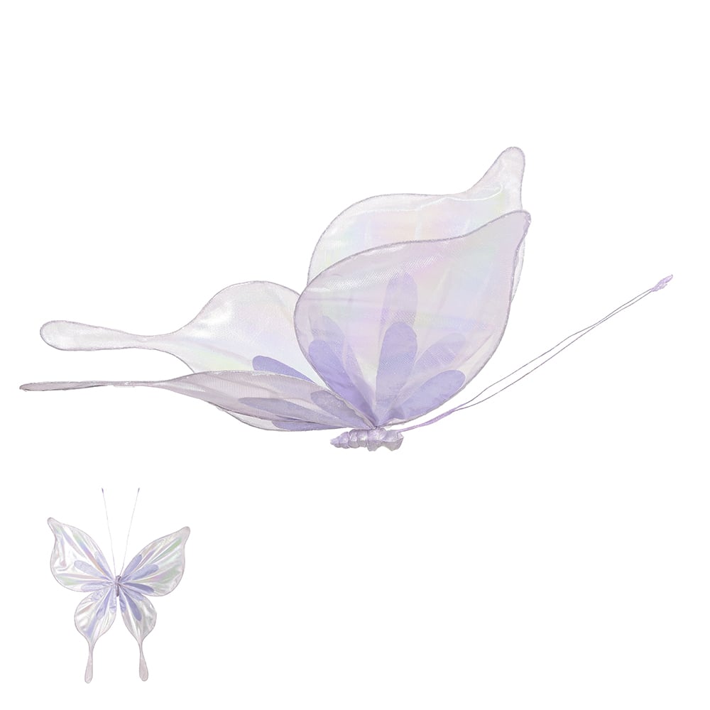 BORBOLETA DECORATIVA PENDURAR (LILAS) 49X72cm