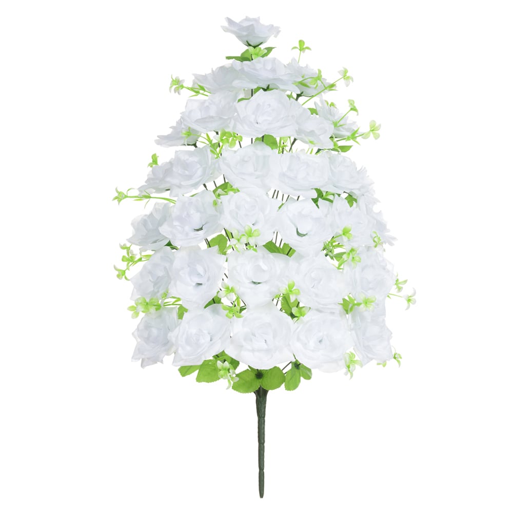 B.ROSA ABERTA TRIANGULAR X36 (BRANCO) 70cm