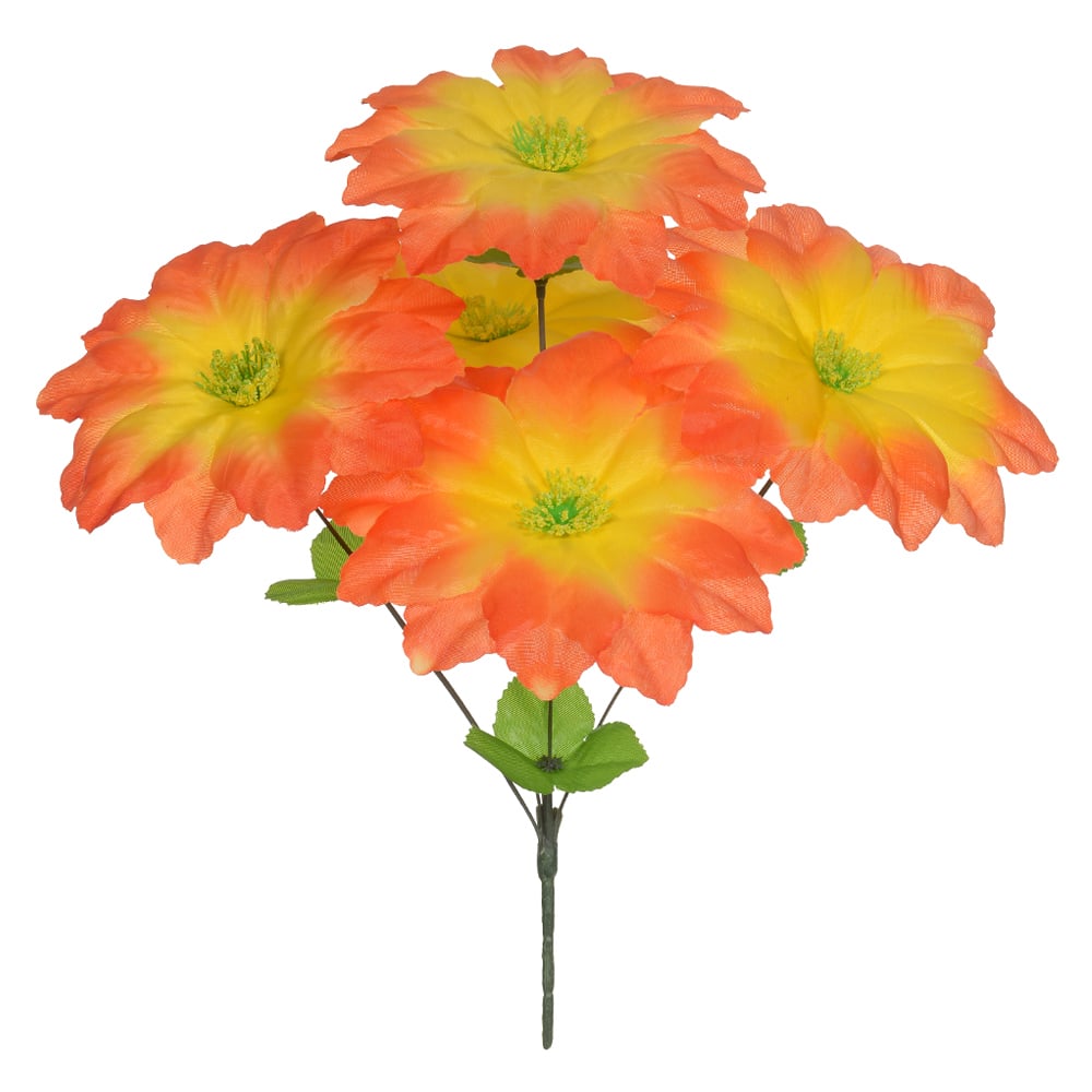 B.PEONIA X5 (AMARELO LARANJA) 35cm