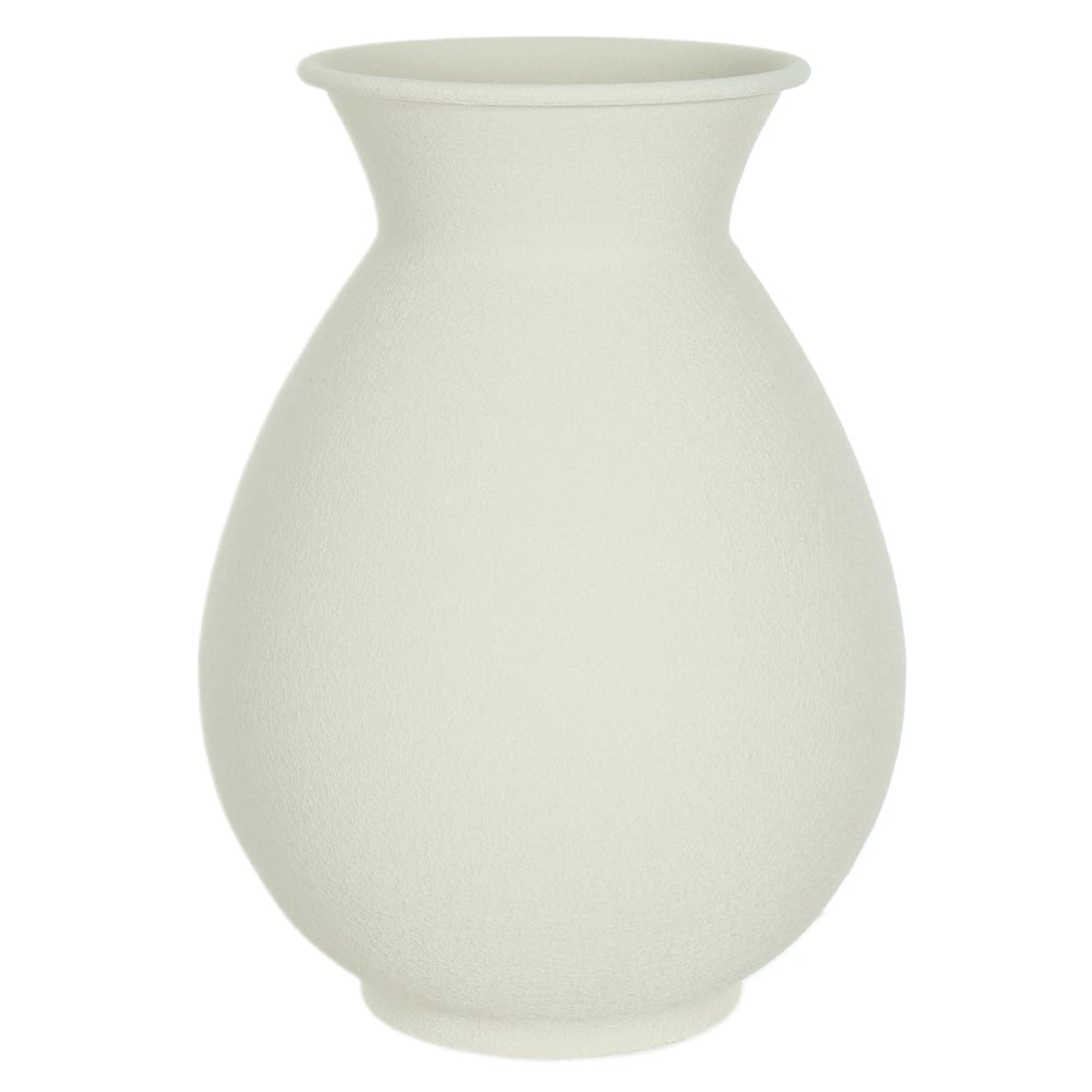 VASO DECORATIVO METAL TEXTURIZADO (OFF WHITE) 20,5cm 15d