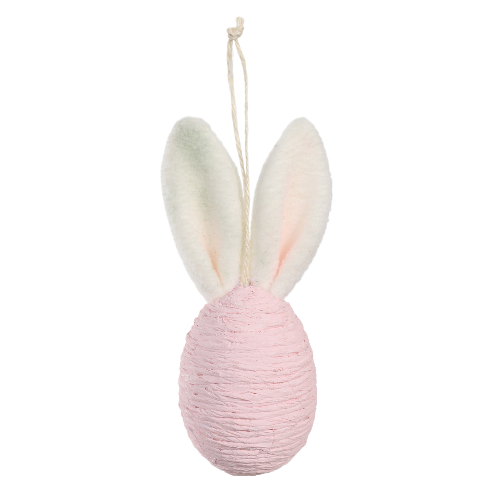 OVO DECORATIVO PENDURAR (ROSA) 13X6cm