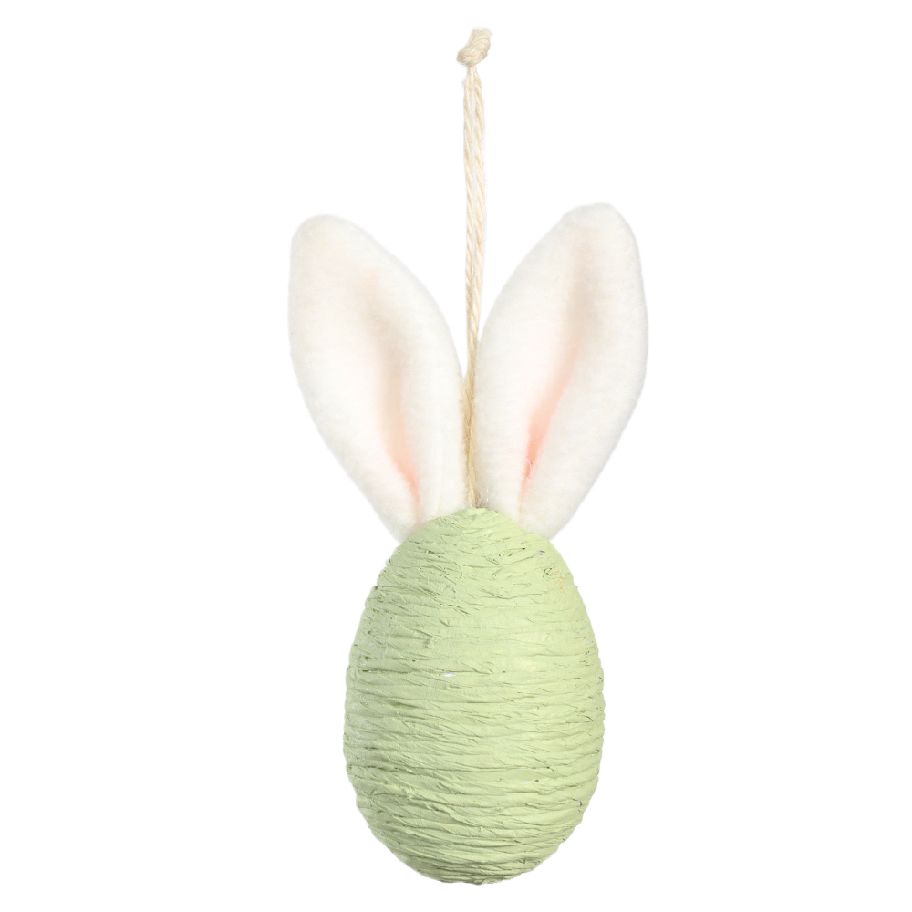 OVO DECORATIVO PENDURAR (VERDE) 13X6cm