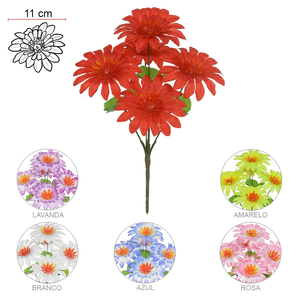 B.DALIA X5 (CORES SORTIDAS) 30cm