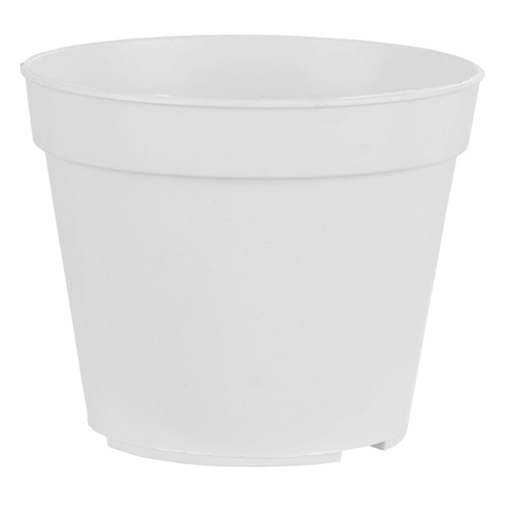 PLASTICO VASO POTE (T-7  BRANCO) 6X7CM