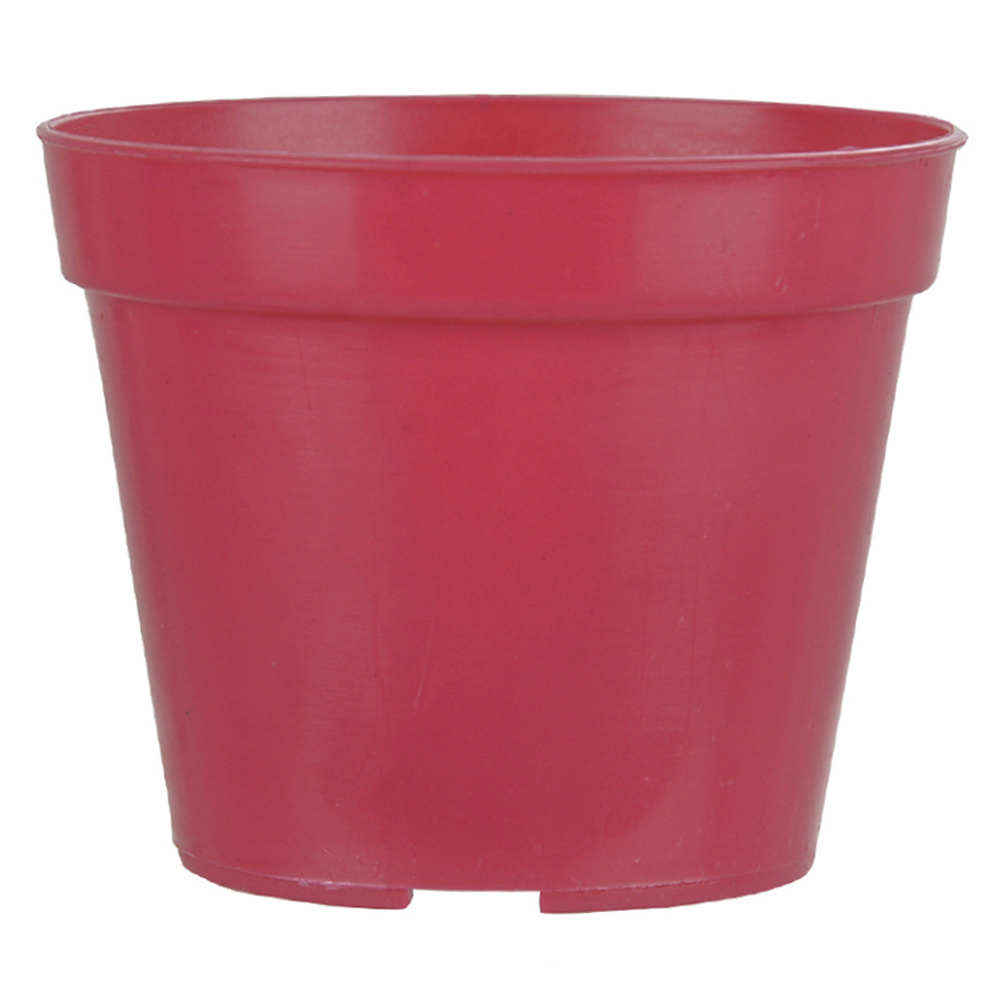 PLASTICO VASO POTE (T-7  ROSA) 6X7CM