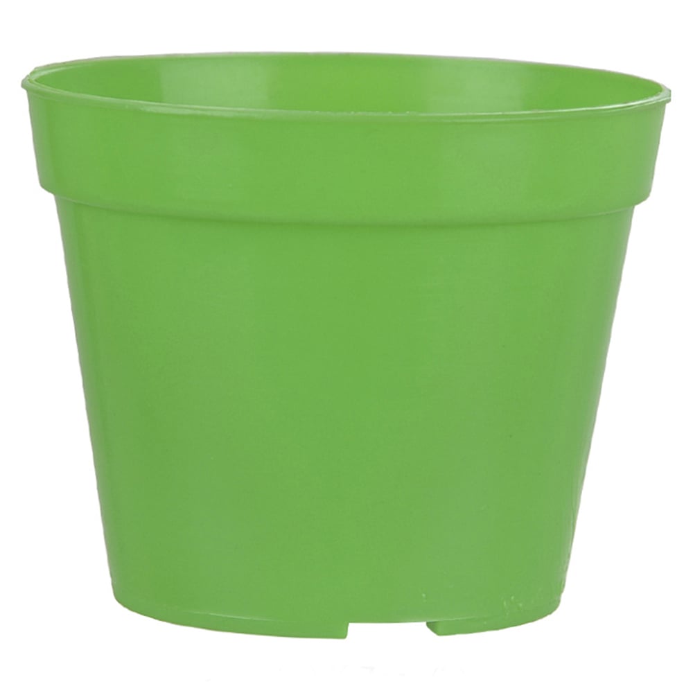 PLASTICO VASO POTE (T-7  VERDE) 6X7CM