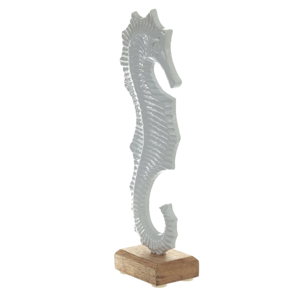 ESCULTURA DECORATIVA METAL (BRANCO) 21X8X4cm