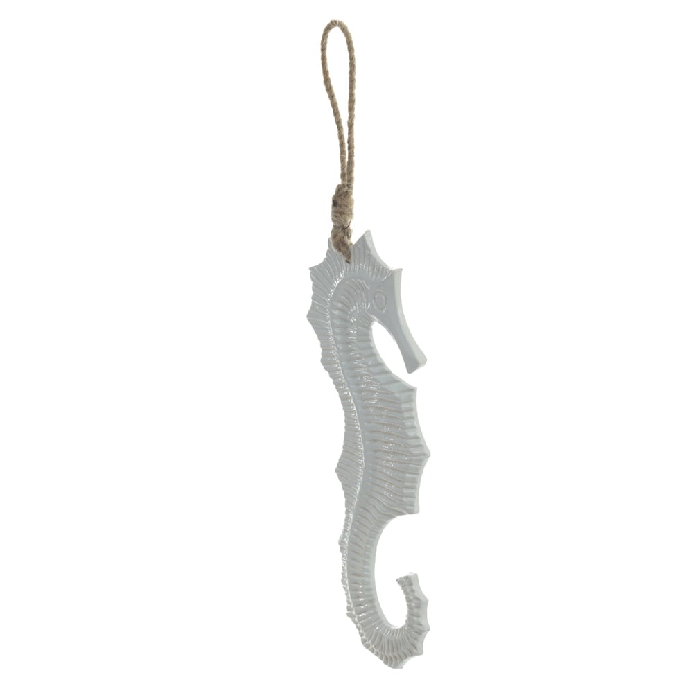 ESCULTURA DECORATIVA METAL (BRANCO) 24X10X0,6cm