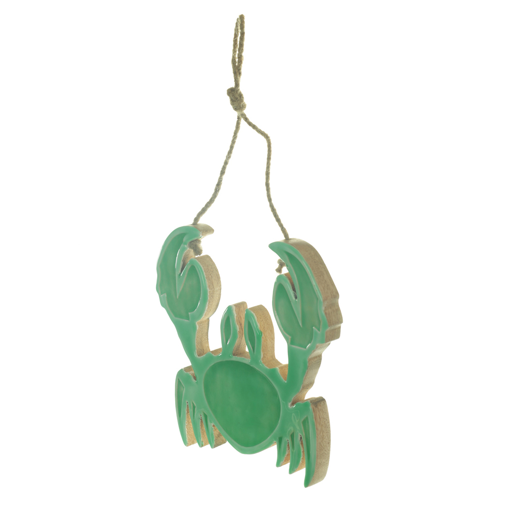 ESCULTURA DECORATIVA MADEIRA (VERDE) 18X18X1,5cm