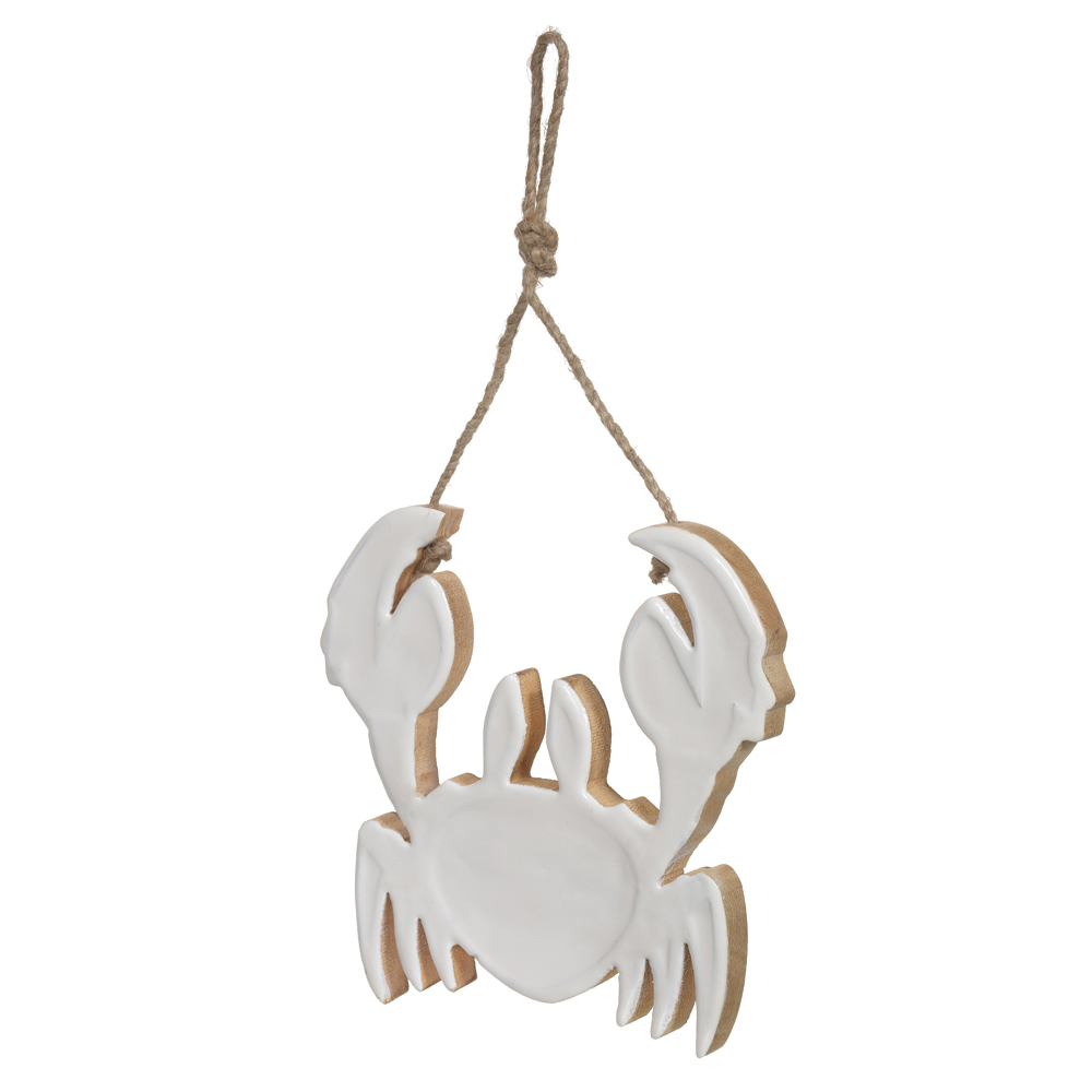 ESCULTURA DECORATIVA MADEIRA (BRANCO) 18X18X1,5cm