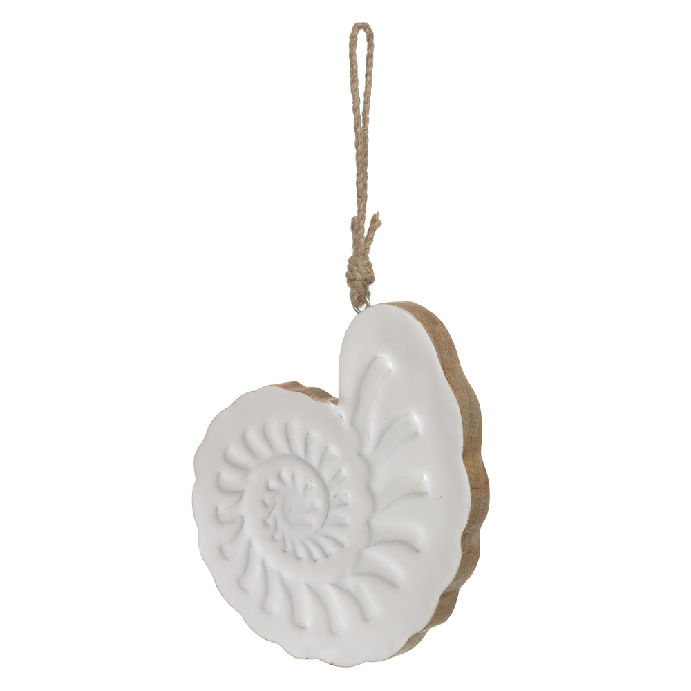 ESCULTURA DECORATIVA MADEIRA (BRANCO) 18X18X1,5cm