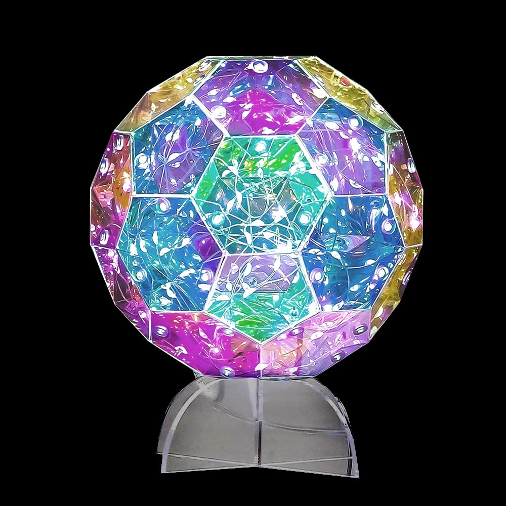 BOLA DECOR 100 LED C/ USB (IRIDESCENTE) 20cm
